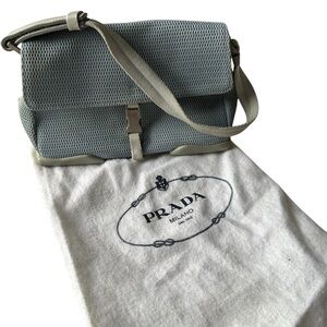 Vintage PRADA Sport Shoulder Bag Nylon Micro-Mini Blue